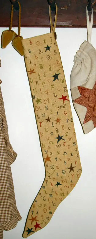 Primitive Stocking Cross Stitch Pattern by Carriage House Samplings