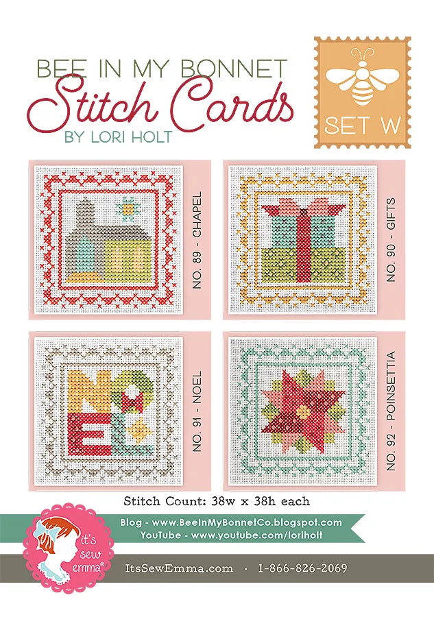 Bee in My Bonnet Stitch Cards Set W Lori Holt of Bee in my Bonnet