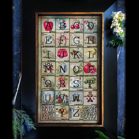 When I Think of the Alphabet Cross Stitch Pattern by Puntini Puntini