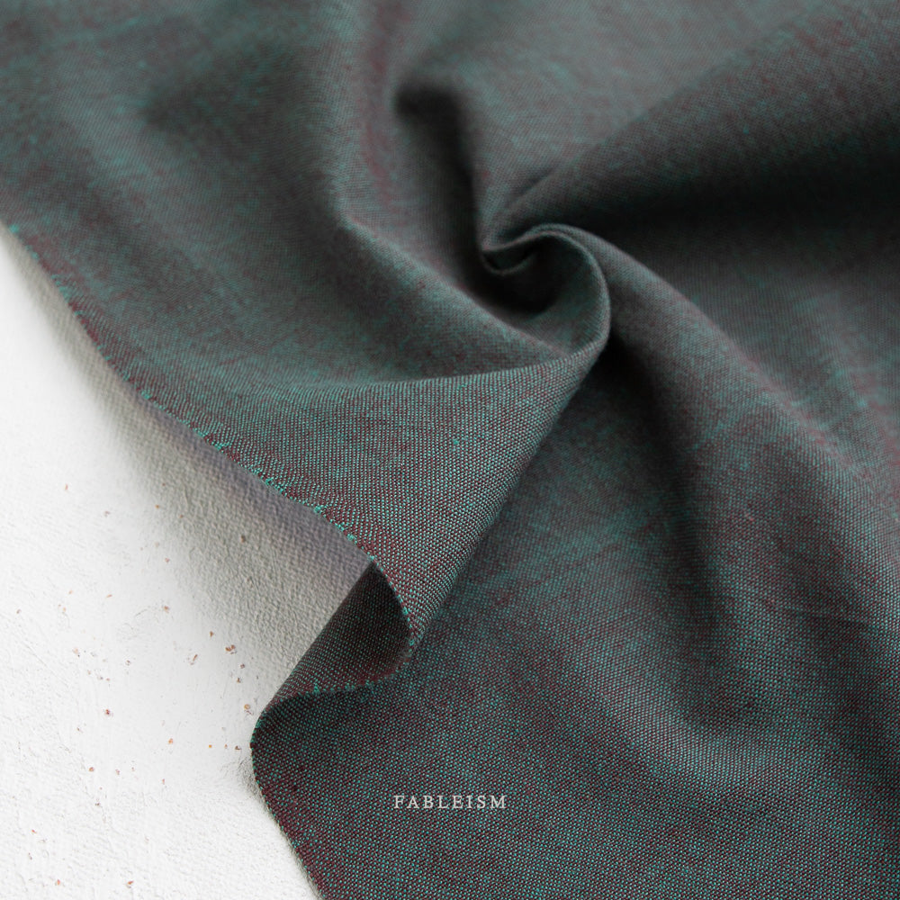 Watercolor Wovens Peacock WW270 by Fableism Supply Co (sold in 25cm increments)