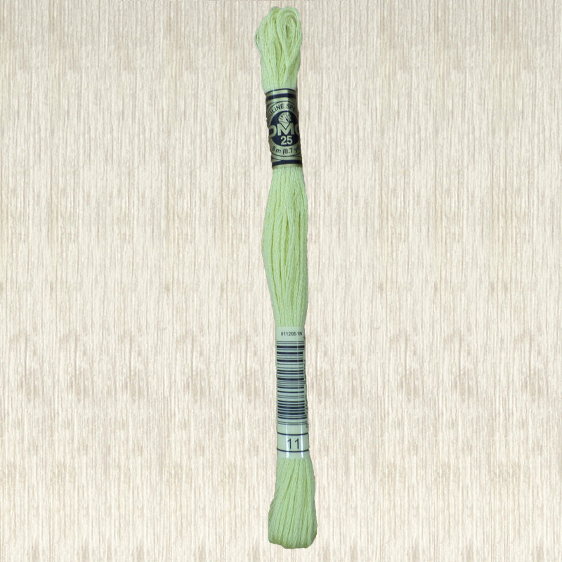 DMC 11 Light Tender Green 6 Strand Embroidery Floss