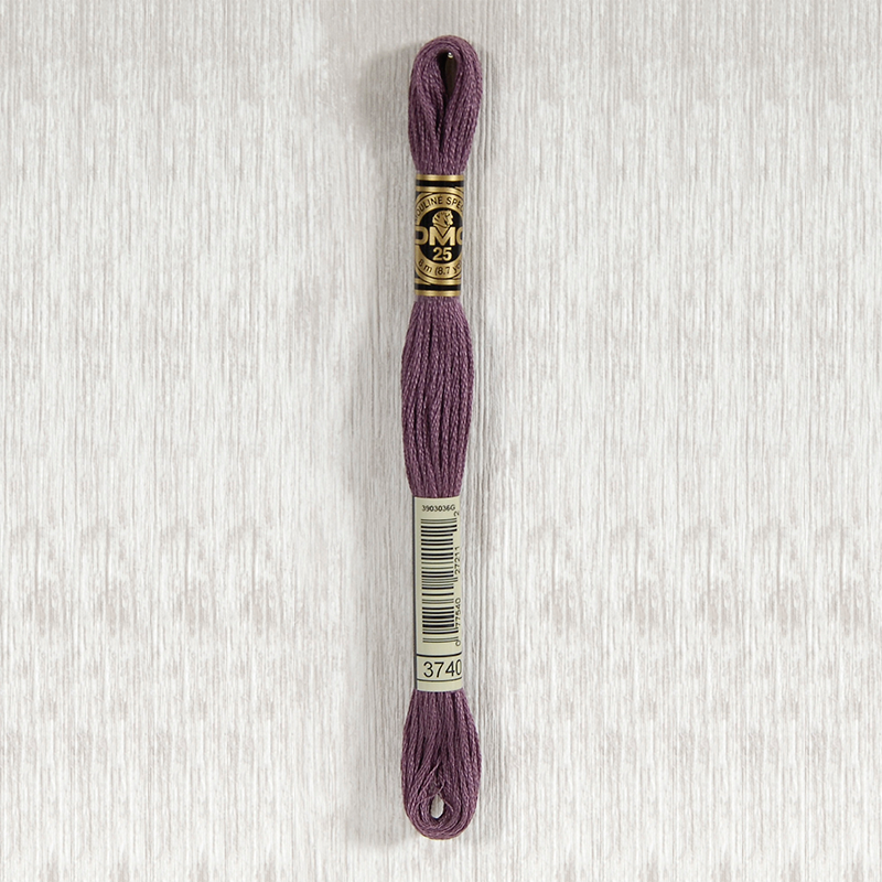 DMC 3740 Dark Antique Violet 6 Strand Embroidery Floss