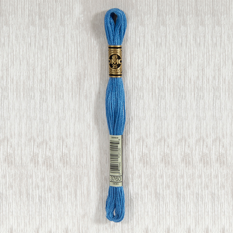 DMC 3760 Medium Wedgwood 6 Strand Embroidery Floss