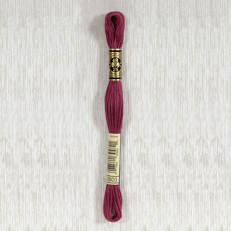 DMC 3803 Dark Mauve 6 Strand Embroidery Floss