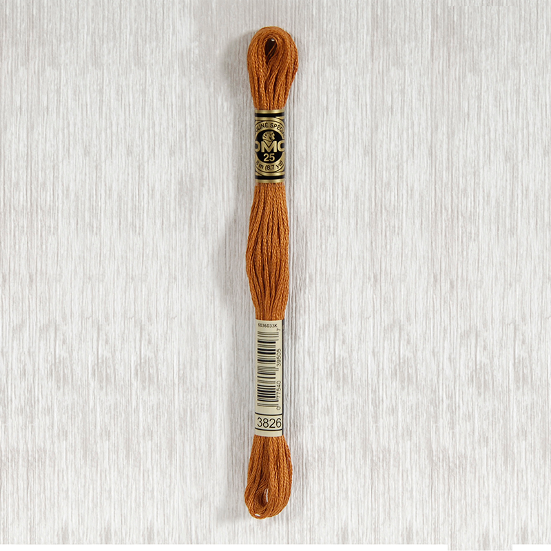 DMC 3826 Golden Brown 6 Strand Embroidery Floss