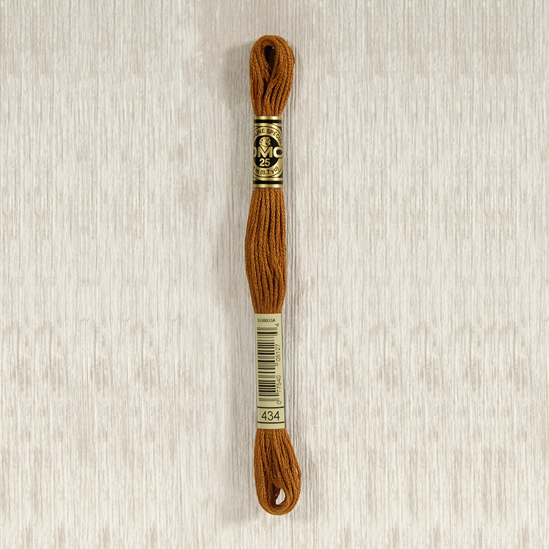 DMC 434 Light Brown 6 Strand Embroidery Floss