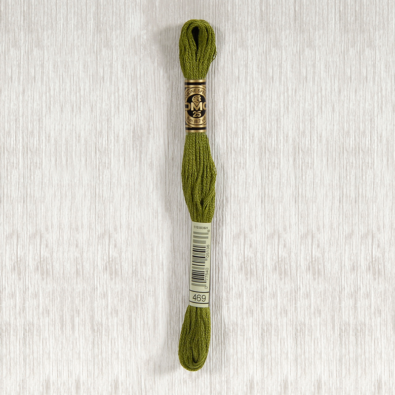 DMC 469 Avocado Green 6 Strand Embroidery Floss