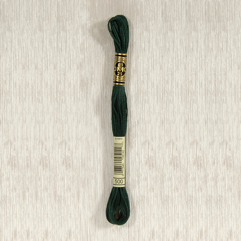 DMC 500 Very Dark Blue Green 6 Strand Embroidery Floss
