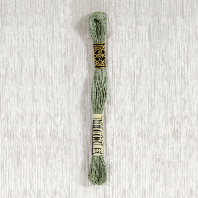 DMC 522 Fern Green 6 Strand Embroidery Floss
