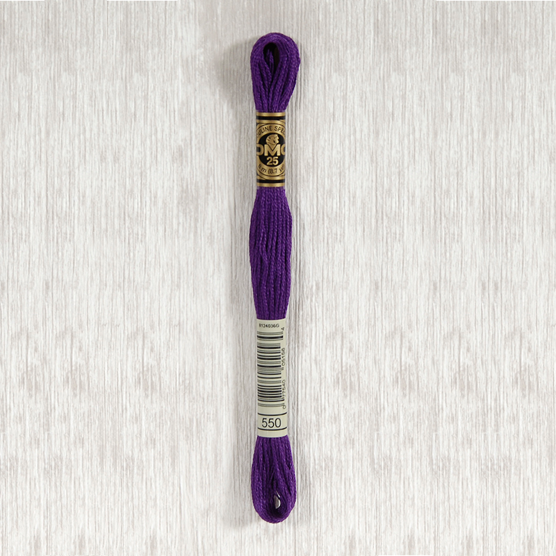 DMC 550 Very Dark Violet 6 Strand Embroidery Floss