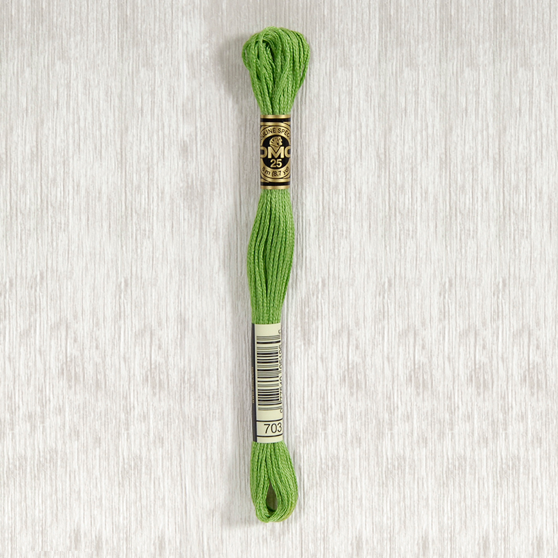 DMC 703 Chartreuse 6 Strand Embroidery Floss