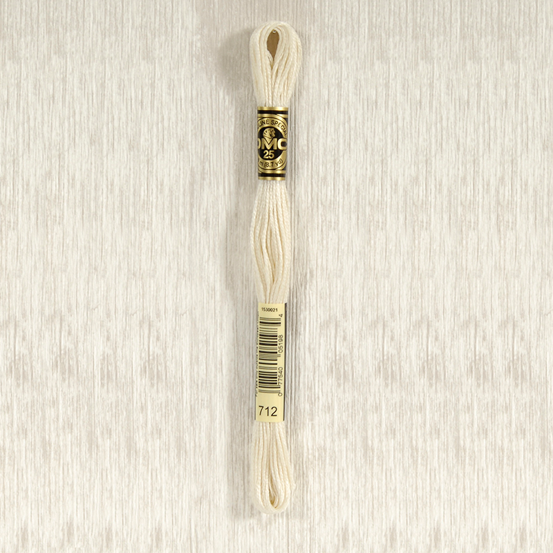 DMC 6-Strand Embroidery Cotton Floss Matassa Colore Crema 8 Metri