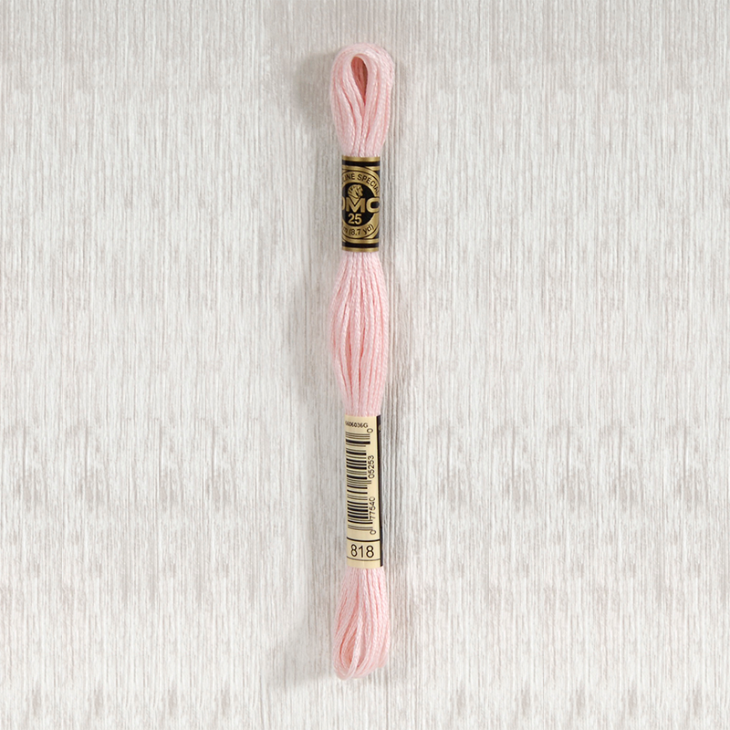 DMC 818 Baby Pink 6 Strand Embroidery Floss