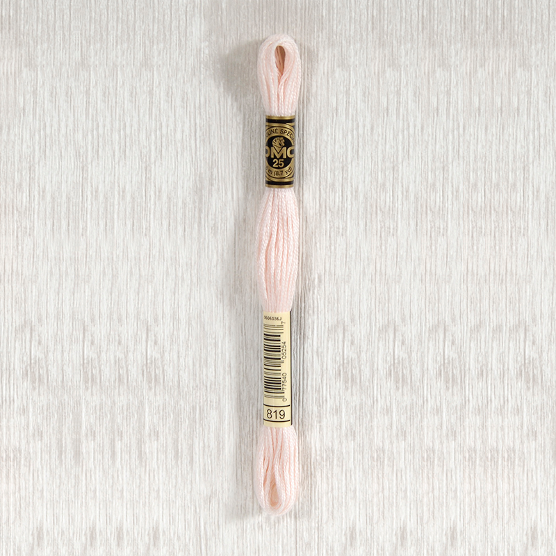 DMC 819 Light Baby Pink 6 Strand Embroidery Floss