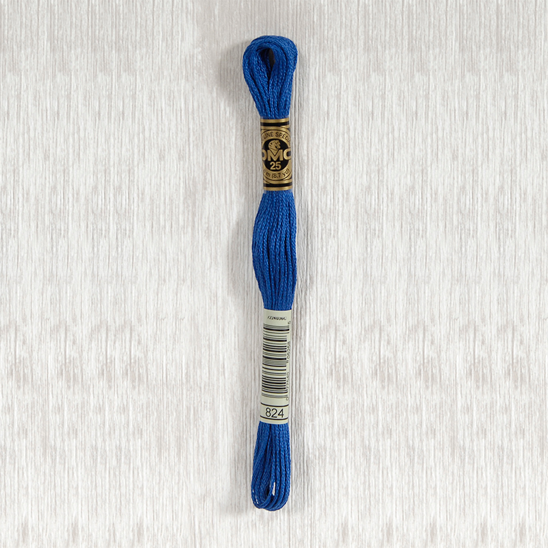 DMC 824 Very Dark Blue 6 Strand Embroidery Floss