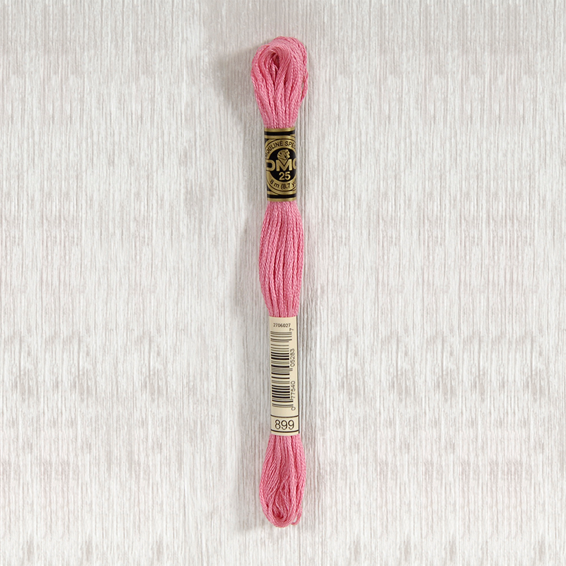 DMC 899 Medium Rose 6 Strand Embroidery Floss
