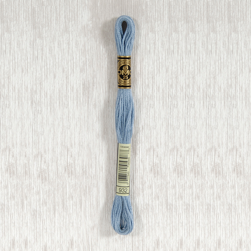 DMC 932 Light Antique Blue 6 Strand Embroidery Floss