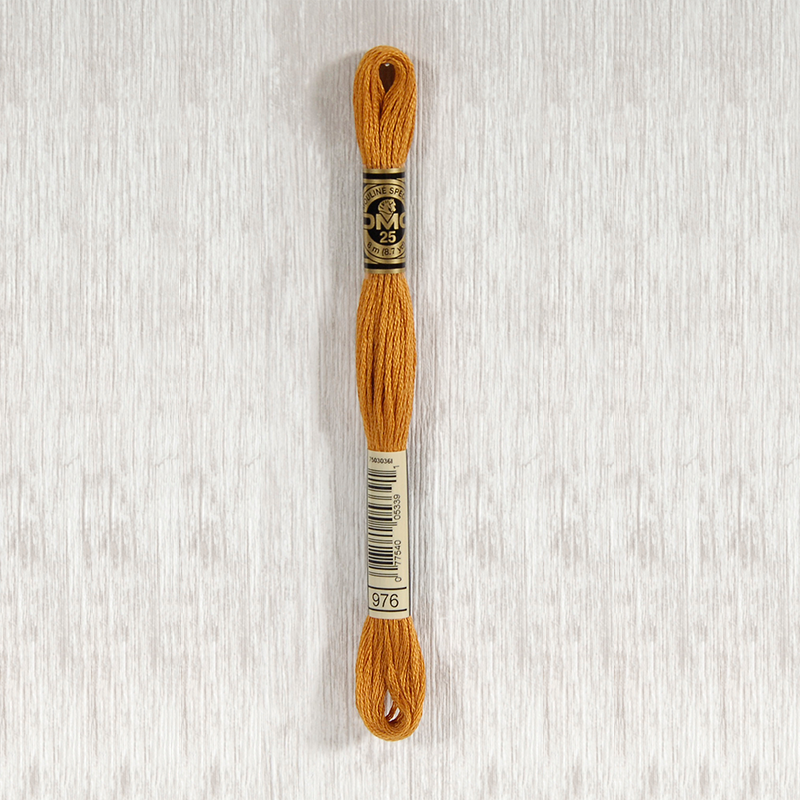 DMC 976 Medium Golden Brown 6 Strand Embroidery Floss