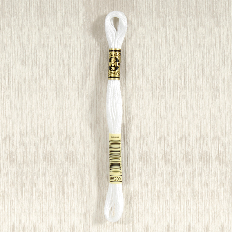 DMC B5200 Snow White 6 Strand Embroidery Floss