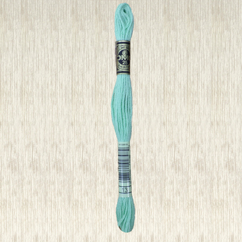 DMC 13 Medium Light Nile Green 6 Strand Embroidery Floss