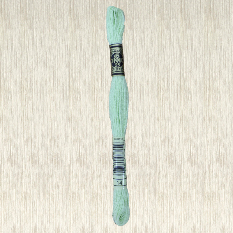 DMC 14 Pale Apple Green 6 Strand Embroidery Floss