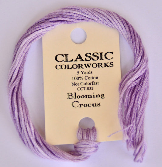 Blooming Crocus Purple Classic Colorworks 6-Strand Hand-Dyed Embroidery Floss