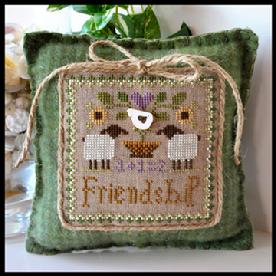 Little Sheep Virtue No.9 'Friendship' Cross Stitch Pattern Little House Needleworks