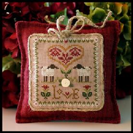 Little Sheep Virtue No.2 'Love' Cross Stitch Pattern Little House Needleworks