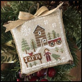 Farmhouse Christmas 6. Pinewood Farm Cross Stitch Pattern Little House Needleworks