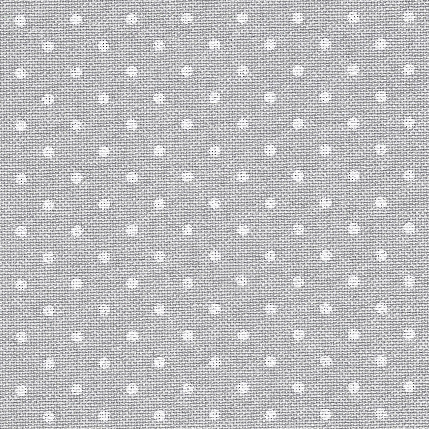 Zweigart 32Ct Murano White Petite Point on Grey Pre- cut