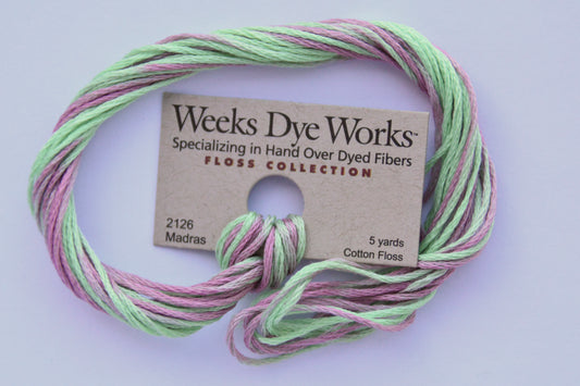 Madras 2126 Weeks Dye Works 6-Strand Hand-Dyed Embroidery Floss
