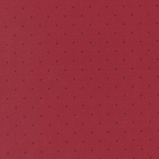 Christmas Eve Cranberry Merry Dots Lella Boutique for Moda Fabrics (sold in 25cm increments)