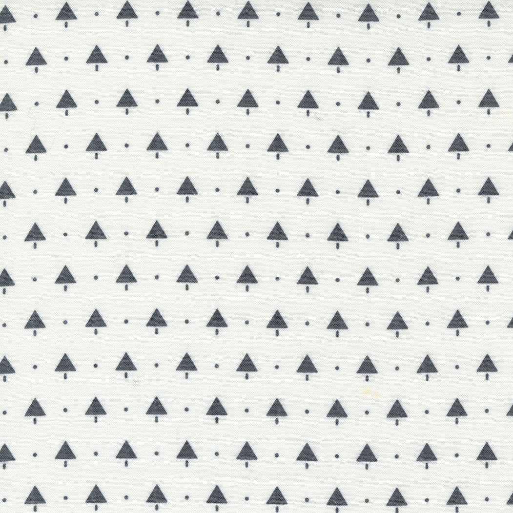 Merry Little Christmas Cream Charcoal Little Trees M5524621 by Bonnie and Camille for Moda (sold in 25cm increments)