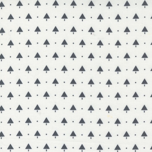 Merry Little Christmas Cream Charcoal Little Trees M5524621 by Bonnie and Camille for Moda (sold in 25cm increments)
