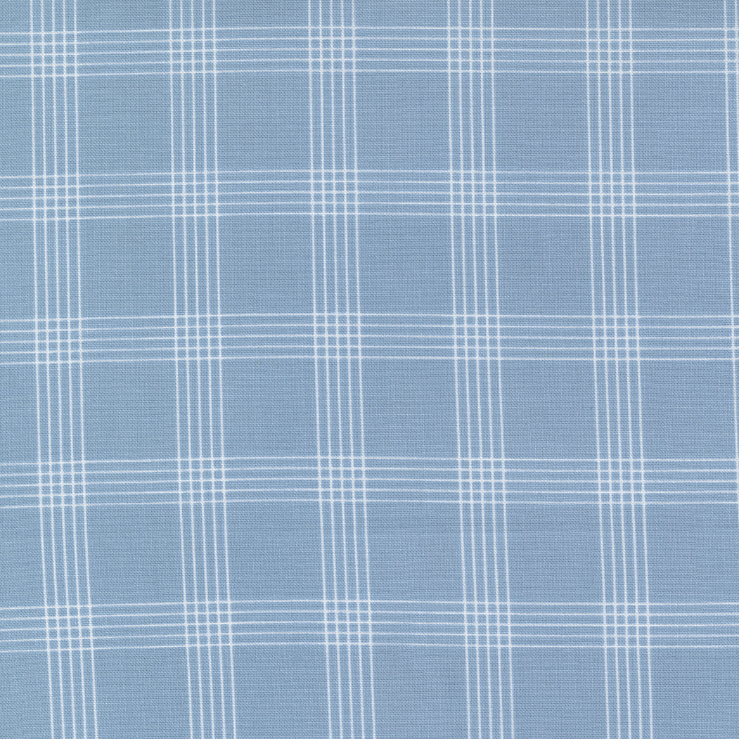 Nantucket Summer Light Blue Plaid Checks