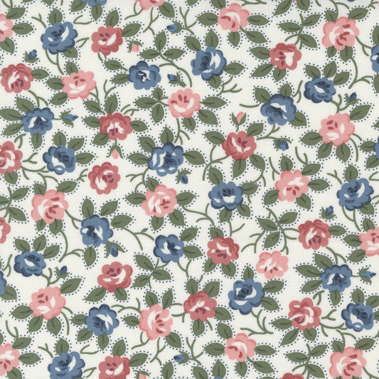 Sunnyside Blooming Cream M5528111 by Camille Roskelley for Moda fabrics- (sold in 25cm increments)