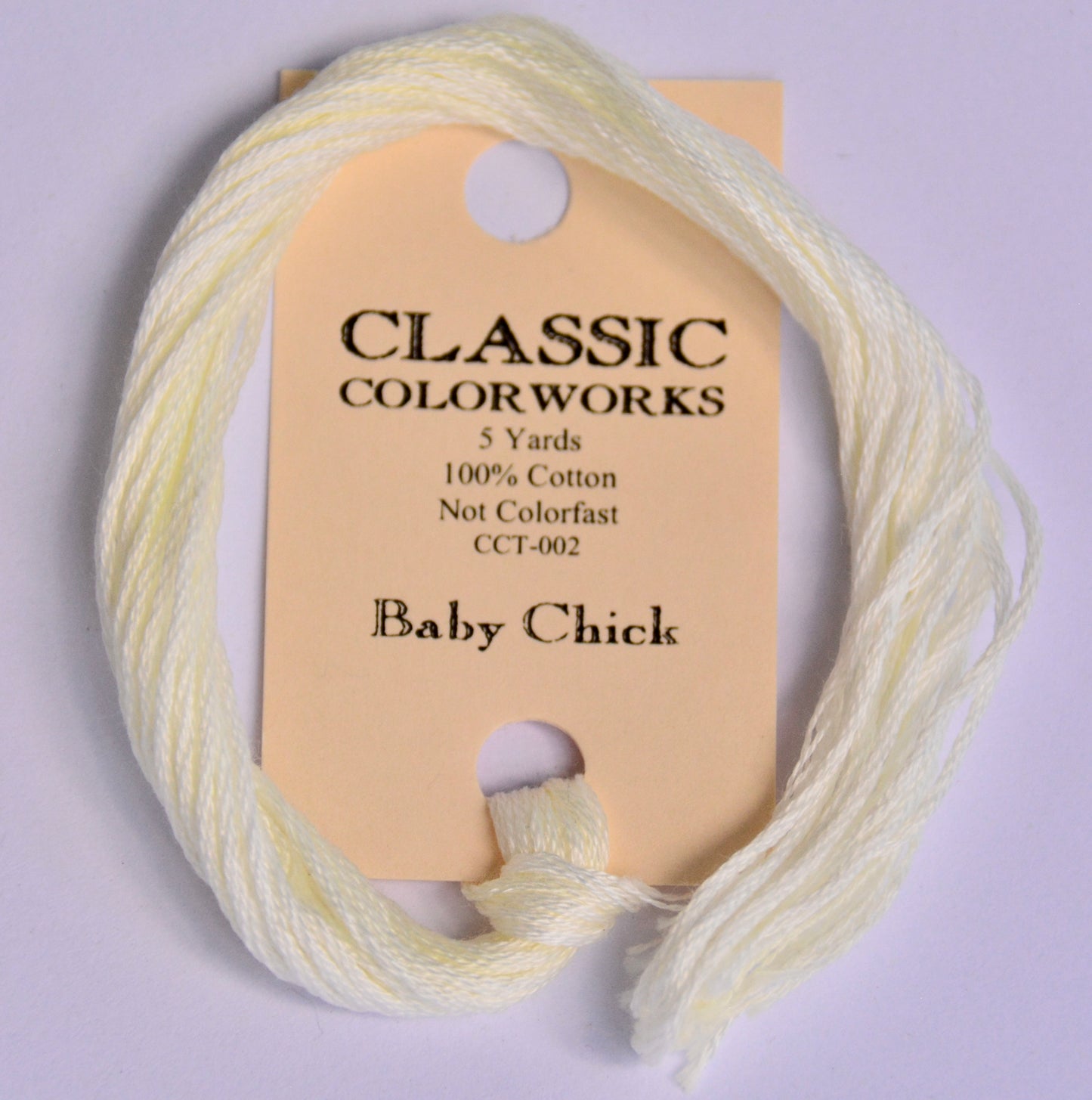 Baby Chick Yellow Classic Colorworks 6-Strand Hand-Dyed Embroidery Floss