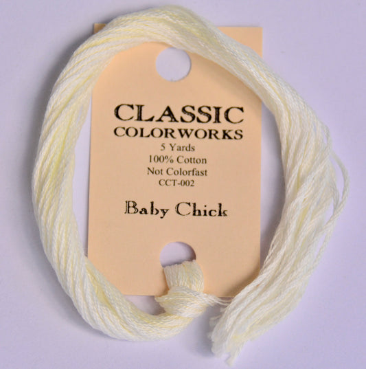 Baby Chick Yellow Classic Colorworks 6-Strand Hand-Dyed Embroidery Floss