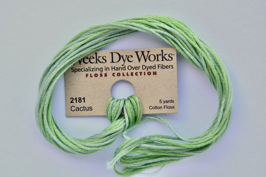 Cactus 2181 Weeks Dye Works 6-Strand Hand-Dyed Embroidery Floss