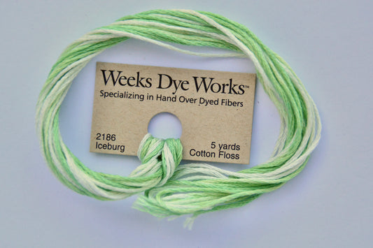 Iceberg 2186 Weeks Dye Works 6-Strand Hand-Dyed Embroidery Floss