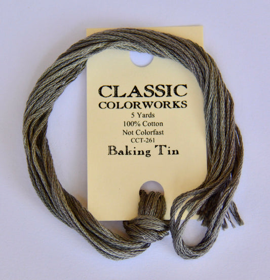 Baking Tin Green Classic Colorworks 6-Strand Hand-Dyed Embroidery Floss