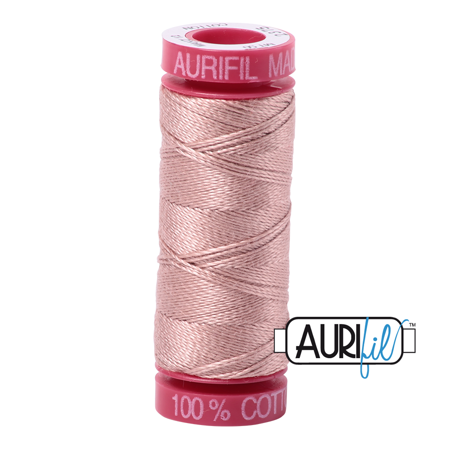 Aurifil 50wt Cotton Light Antique Blush Pink 2375