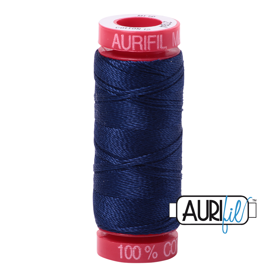 Aurifil 50wt Cotton Dark Navy Blue 2784