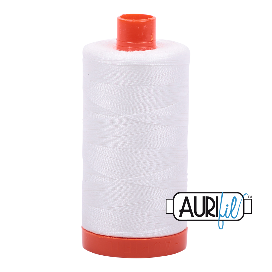 Aurifil 50wt Cotton Natural White 2021