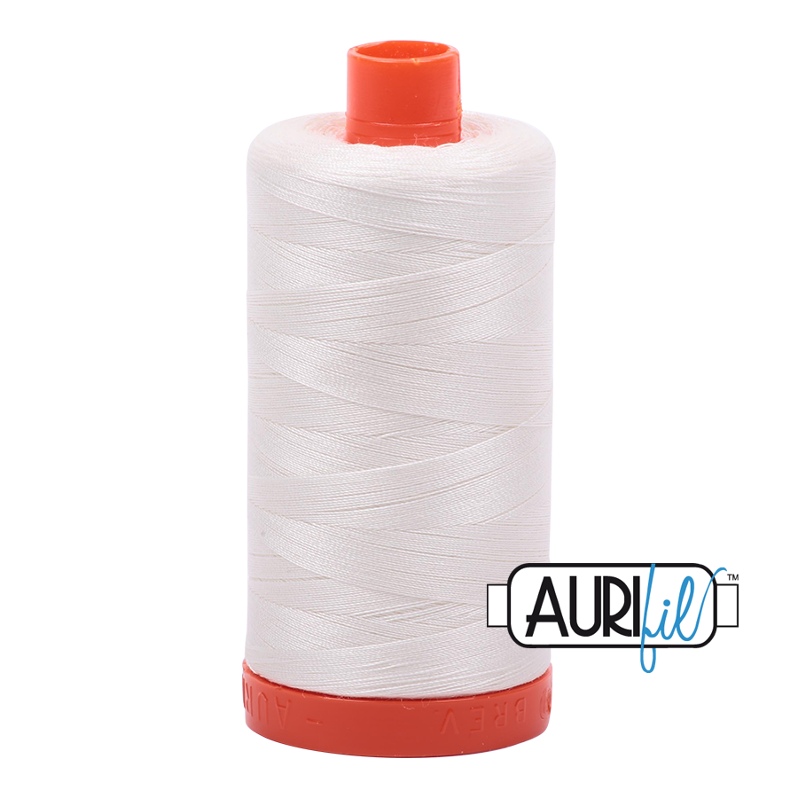 Aurifil 50Wt Cotton Chalk White 2026