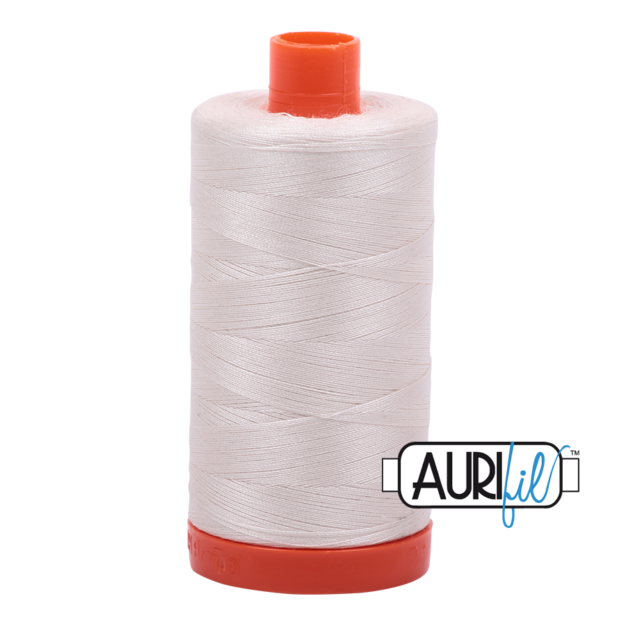 Aurifil 50wt Cotton Muslin White 2311