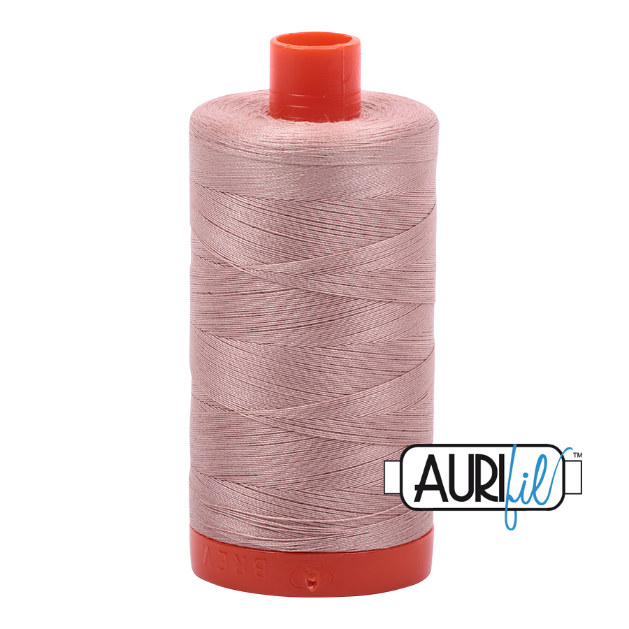 Aurifil 50wt Cotton Light Antique Blush Pink 2375