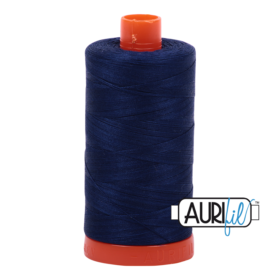Aurifil 50wt Cotton Dark Navy Blue 2784
