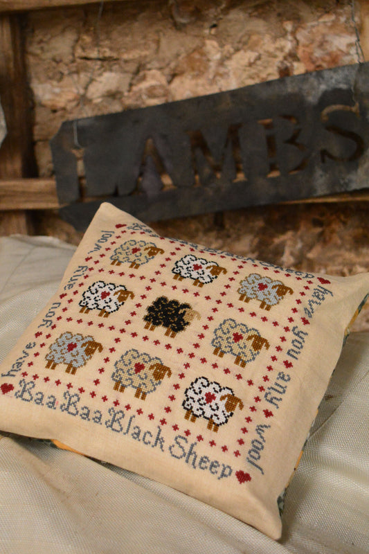 Baa Baa Black Sheep Cross Stitch Kit by Historical Sampler Company