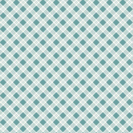 Bee Plaids - Scarecrow Design Teal C12020 by Lori Holt for Riley Blake (sold in 25cm increments)